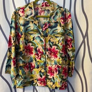 Christopher & Banks Multicolor Floral Jacket